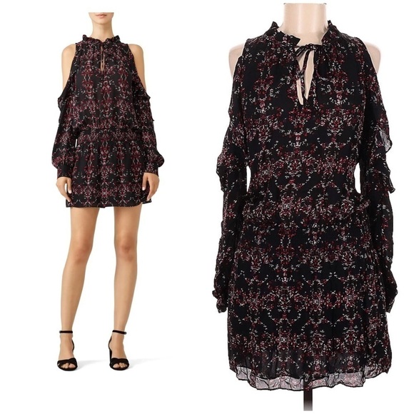 Parker Dresses & Skirts - Parker Floral Williams Dress 100% Silk Womens Size Medium Grunge Fairy Witchy